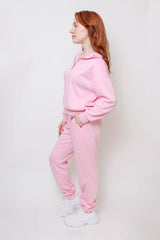 Women's Quarter-Zip Pullover & Jogger Set