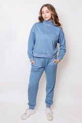 Women's Quarter-Zip Pullover & Jogger Set