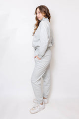 Women's Quarter-Zip Pullover & Jogger Set