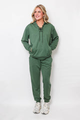 Women's Lace-Up Hoodie & Jogger UltraTech Set