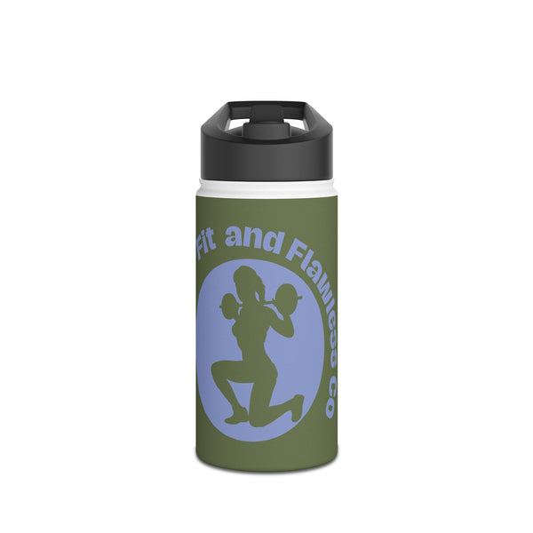 Fit and Flawless Stainless Steel Water Bottle — Motivational Fitness Bottle