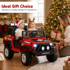 2V1 Electric Kids Ride On Car 2-Seater with Remote Control