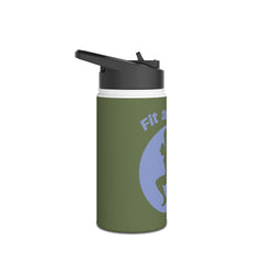 Fit and Flawless Stainless Steel Water Bottle — Motivational Fitness Bottle