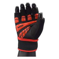 MRX Weightlifting Gloves for Gym Workout Training Long Wrist Strap