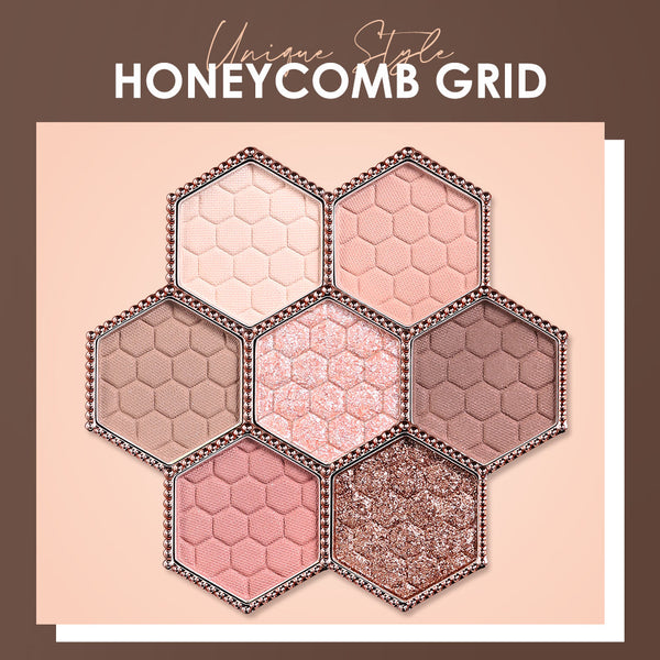 Honeycomb Hexagonal Eyeshadow Palette 12 Colors Natural Highlight Makeup