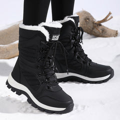Women’s Thickened Wool-Lined Velvet Snow Boots