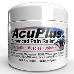 uPlus 4 oz AcPain Relief Cream – Menthol Topical Analgesic for Muscle and Joint Aches