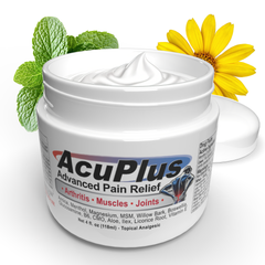 uPlus 4 oz AcPain Relief Cream – Menthol Topical Analgesic for Muscle and Joint Aches