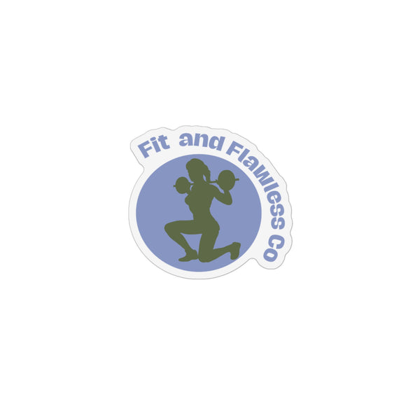 Fitness Logo Custom Shape Magnet — "Fit and Flawless Co" Refrigerator Magnet