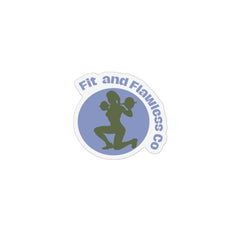 Fitness Logo Custom Shape Magnet — "Fit and Flawless Co" Refrigerator Magnet