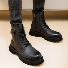 Leather Martin Boots
