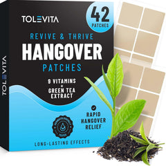 After-Party Hangover Patches, Vitamin-Infused Recovery Patches, 42 patches