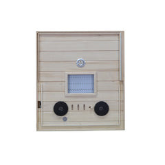 909MX Mini 1 Person Infrared Sauna 3 Sides Large glass panels