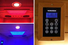 909MX Mini 1 Person Infrared Sauna 3 Sides Large glass panels