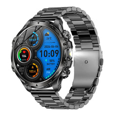 AK75 Smartwatch Flashlight BT Calling Outdoor Fitness Tracker Large Battery