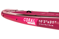 Aqua Marina CORAL 10'2" Inflatable Paddle Board All-Around Advanced SUP