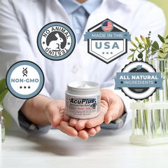 uPlus 4 oz AcPain Relief Cream – Menthol Topical Analgesic for Muscle and Joint Aches