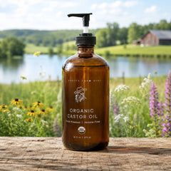 Pure Organic Cold Pressed Hexane-Free Castor Oil