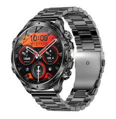 AK75 Smartwatch Flashlight BT Calling Outdoor Fitness Tracker Large Battery