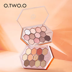 Honeycomb Hexagonal Eyeshadow Palette 12 Colors Natural Highlight Makeup