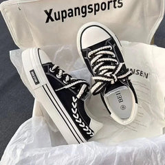Women’s Platform Canvas Chunky Sneakers – Height Increasing Trainers