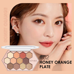 Honeycomb Hexagonal Eyeshadow Palette 12 Colors Natural Highlight Makeup