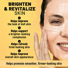 Bio-Collagen Hydrogel Face Mask, Brightening & Illuminating Mask with Turmeric & Vitamin C, 6 Masks