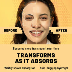 Bio-Collagen Hydrogel Face Mask, Brightening & Illuminating Mask with Turmeric & Vitamin C, 6 Masks