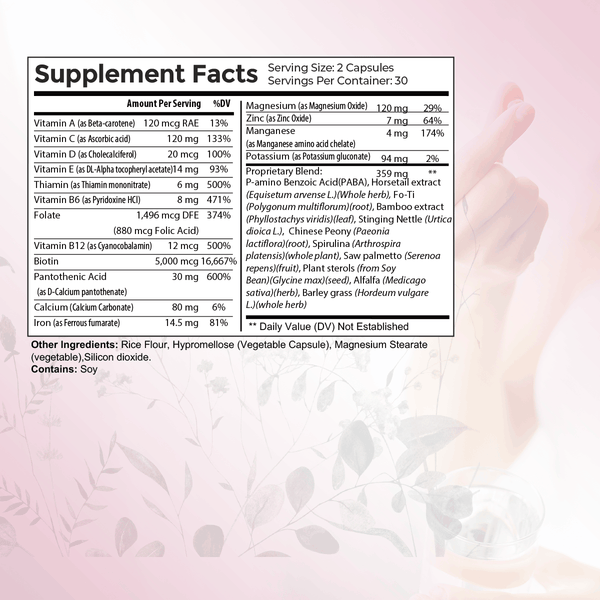Glow Hair, Skin, and Nail Support Supplement