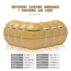 Mini USB Aroma Diffuser Ultrasonic Humidifier Mist Maker LED