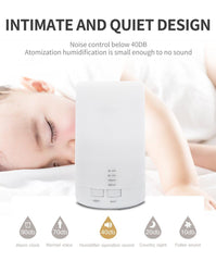 Mini USB Ultrasonic Humidifier Aromatherapy Diffuser LED Night Light Portable