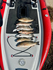Nautiqua | ARUBA | Deluxe Paddleboard Fishing Pedal Kayak | Red