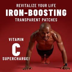 Iron Patches Iron & Blood Health Support with Iron, Vitamin C & Antioxidants, 36 Patches