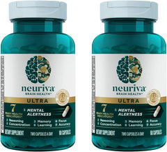 NEURIVA Brain Health Ultra Mental Alertness Supplement 60 Capsules