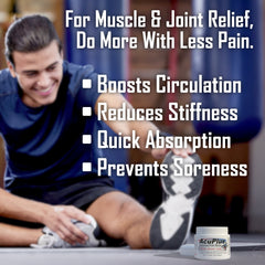 uPlus 4 oz AcPain Relief Cream – Menthol Topical Analgesic for Muscle and Joint Aches