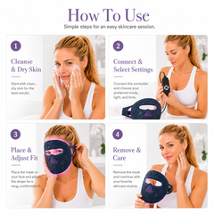 Red Light Therapy Mask for Face, LED Light Therapy for Anti-Aging & Skin Rejuvenation