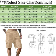Men's Loose White Cargo Beach Shorts 2026