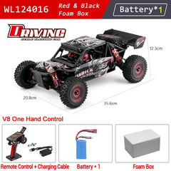 WLtoys 124016 V8 124019 Pro 1:12 4WD RC Racing Car High-Speed Brushless Motor Off-Road Remote Control Drift Climbing Kids Toys