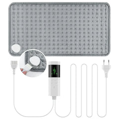 30*60cm Electric Heating Pads for Back Neck Shoulder Home Office Washable Winter Warm Blanket 4 Timer 9 Temperature Control