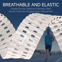 Marine band for Amazfit watch T-rex 3/2/ultra two-tone elastic silicone strap for T-Rex/T Rex Pro breathable sport bracelet