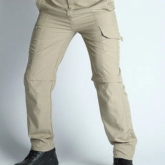 Men’s Hiking Pants: Convertible, Lightweight, Waterproof, Quick Dry, Outdoor, Fishing, Travel, Safari, Camping, Detachable.