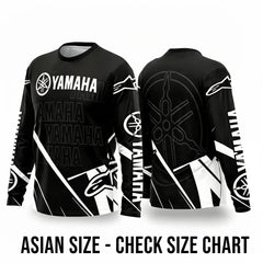 Yamaha Summer Breathable Quick-Dry Motorcycle Riding Suit - Long Sleeve Off-Road Racing Gear for Men and Women