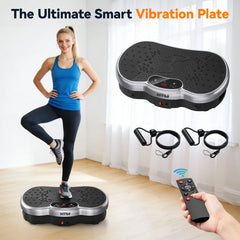 Calorie Tracking Vibration Plate Power Machine 120 Adjustable Speed Levels Whole Body Fitness Massager Home Gym Muscle Toning