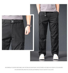 Men’s 2026 Ice Silk Quick Dry Hiking & Travel Pants – Lightweight Outdoor Casual Summer Wear