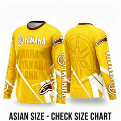 Yamaha Summer Breathable Quick-Dry Motorcycle Riding Suit - Long Sleeve Off-Road Racing Gear for Men and Women
