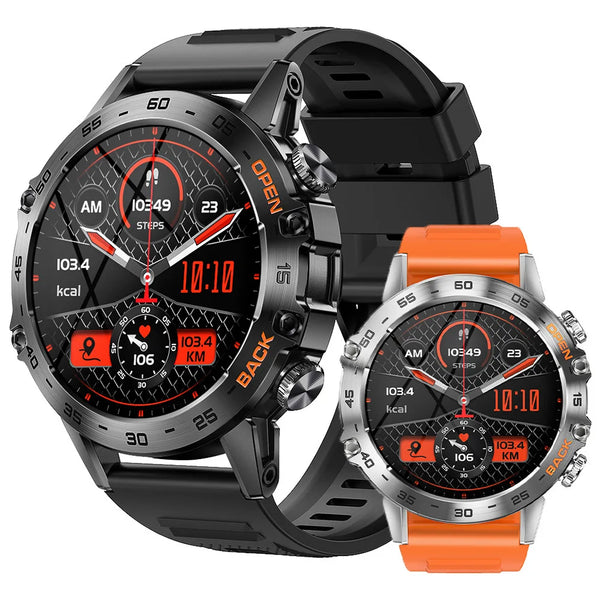 Steel Bluetooth Call Smartwatch Men Fitness Tracker Waterproof