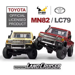 MN82 1:12 Retro Rc Car With LED Lights Full-scale Simulation LC79 Professional 4WD Remote Control Pickup RC Truck Model Toys
