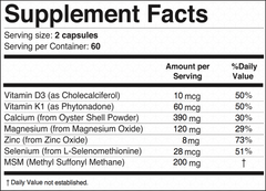 BonStrong Nano Calcium Magnesium & MSM Supplements