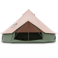 Waterproof Bell Tent with Stove Jack and Mesh Windows