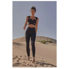 Beige Yoga Pants and Sport Coat Fitness Set